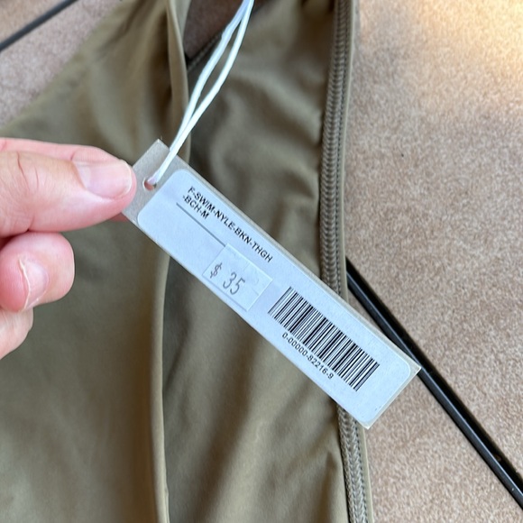 EVERLANE LADIES GREEN 2 PIECE BIKINI-L/M - Picture 2 of 7